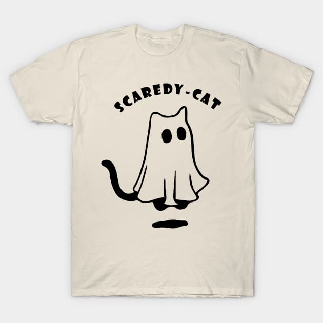 Scaredy Cat v1 T-Shirt by JJFDesigns